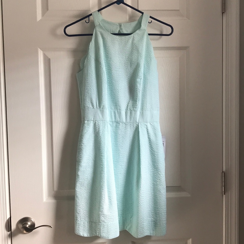 Lauren James mint seersucker dress